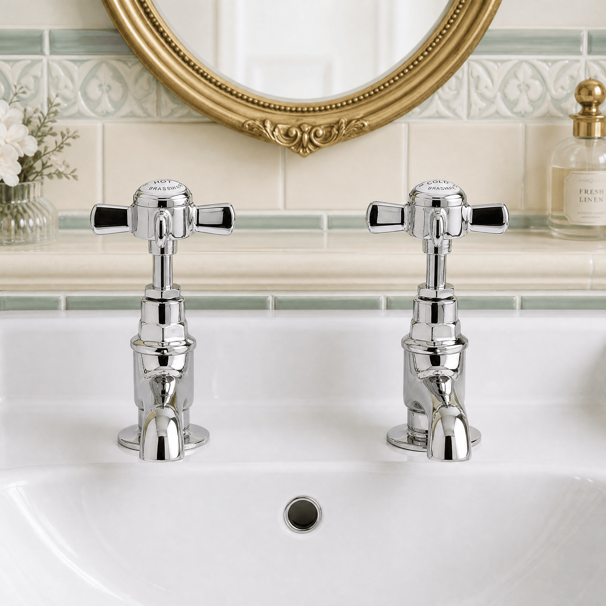 Modern Splash Chrome Basin Taps