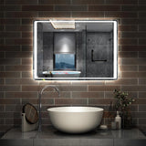 Frameless LED Bathroom Mirror with Motion Sensor Anti Fog| Modern Splash