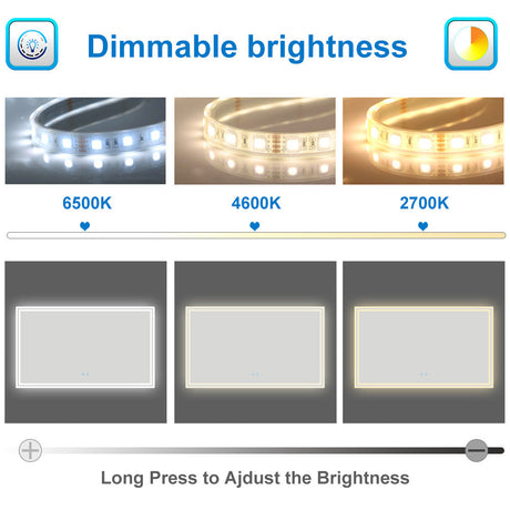 Modern Splash LED Mirror