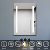 Modern Splash LED Rectangle Mirror