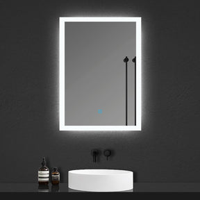 Modern Splash LED Rectangle Mirror