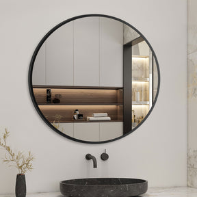 Modern Splash Round Mirror