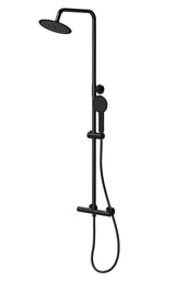 Modern Splash choice Matt Black Dual Shower Valve Rigid Riser Kit
