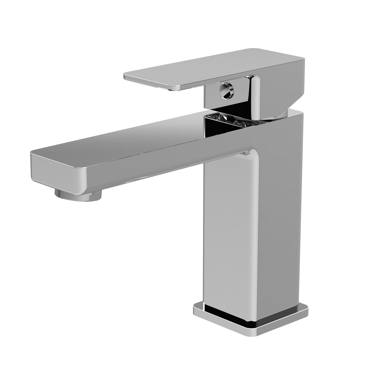 Modern Splash choice Kalk Chrome Mono Basin Mixer With Push Button Waste