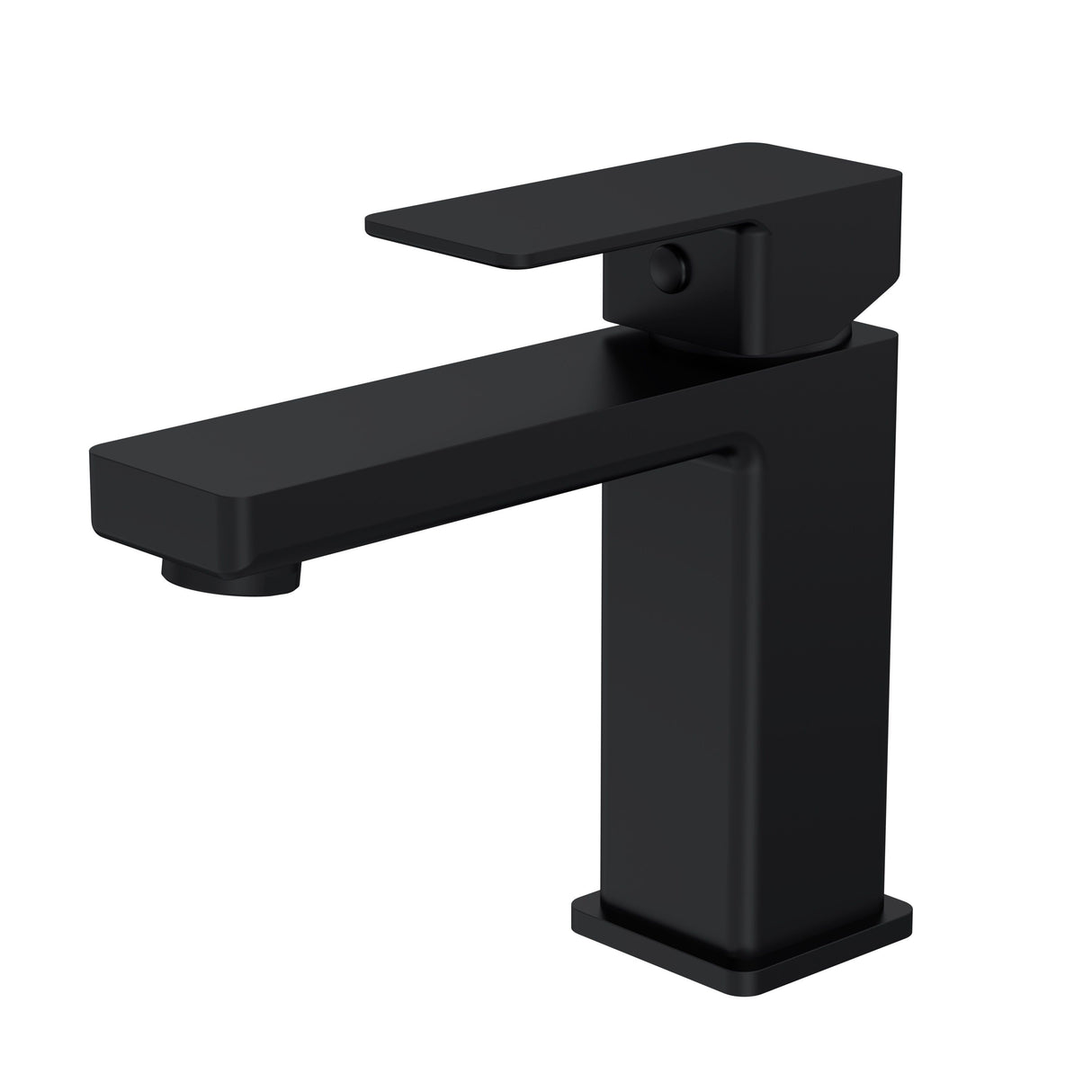 Modern Splash choice Kalk Matt Black Mono Basin Mixer Push Button Waste