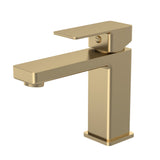 Modern Splash choice Kalk Brushed Brass Mono Basin Mixer With Push Button Waste
