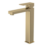 Modern Splash choice Kalk Brushed Brass High-Rise Mono Basin Mixer