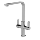 Modern Splash Churni Chrome Square Kitchen Mono Basin Mixer
