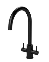 Modern Splash Lachen Matt Balck Round Kitchen Mono Basin Mixer