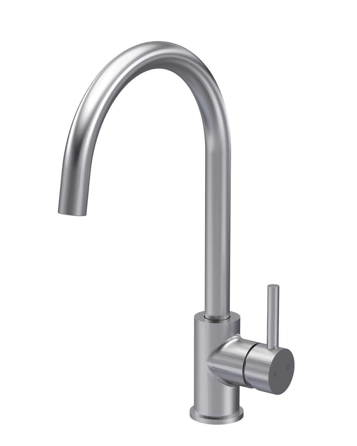 Modern Splash Lachen Brushed Nickel Single Lever Kitchen Mono Basin Mixer