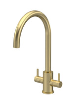 Modern Splash Lachen Brushed Brass Single Lever Kitchen Mono Basin Mixer