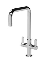 Modern Splash Kosi Chrome Twin Kitchen Mono Basin Mixer