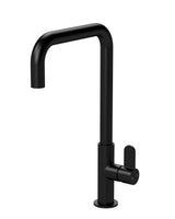 Modern Splash Kosi Matt Black Single Lever Kitchen Mono Basin Mixer