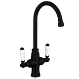 Modern Splash Sarani Black Two Hanlde Sink Mixer Tap