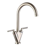 Modern Splash Sarani Brushed Nickel Two Hanlde Sink Mixer Tap
