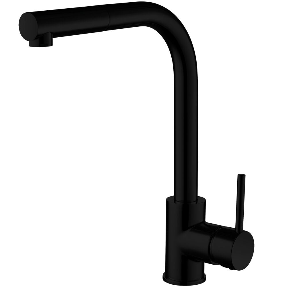 Modern Splash Zansar Black Pull Out Single Lever Sink Mixer Tap