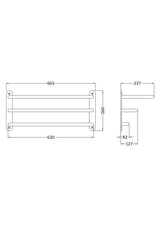 Chrome 3 Tier Towel Rack