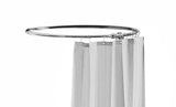 Modern Splash  Chrome Shower Curtain Ring