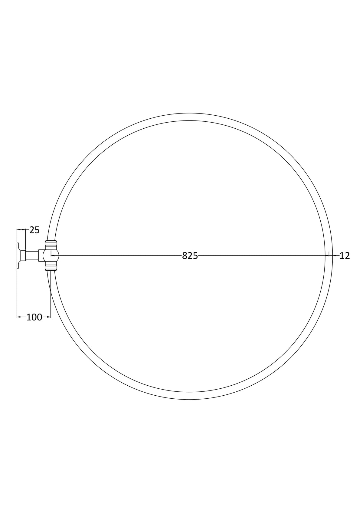 Chrome Shower Curtain Ring