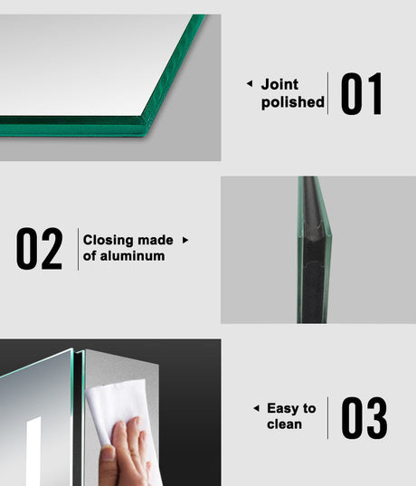 Modern Splash LED Rectangle Mirror-BMG-XL-L013A