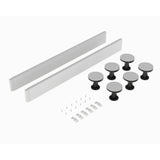 700mm Square White Leg Set With Plinth, Legs, Clips & Screws