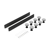 1000mm Square Grey Slate Leg Set With Plinth, Legs, Clips & Screws