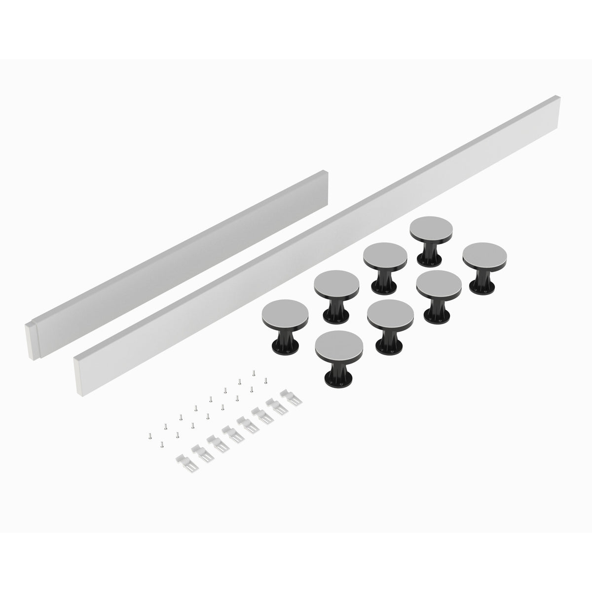 Modern Splash  1100mm Rectangular White Leg Set With Plinth, Legs, Clips & Screws