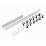 1300mm White Leg Set With Plinth, Legs, Clips & Screws