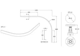 1000mm White Leg Set With Plinth, Clips & Screws