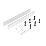 1000mm European White Leg Set With Plinth, Clips & Screws