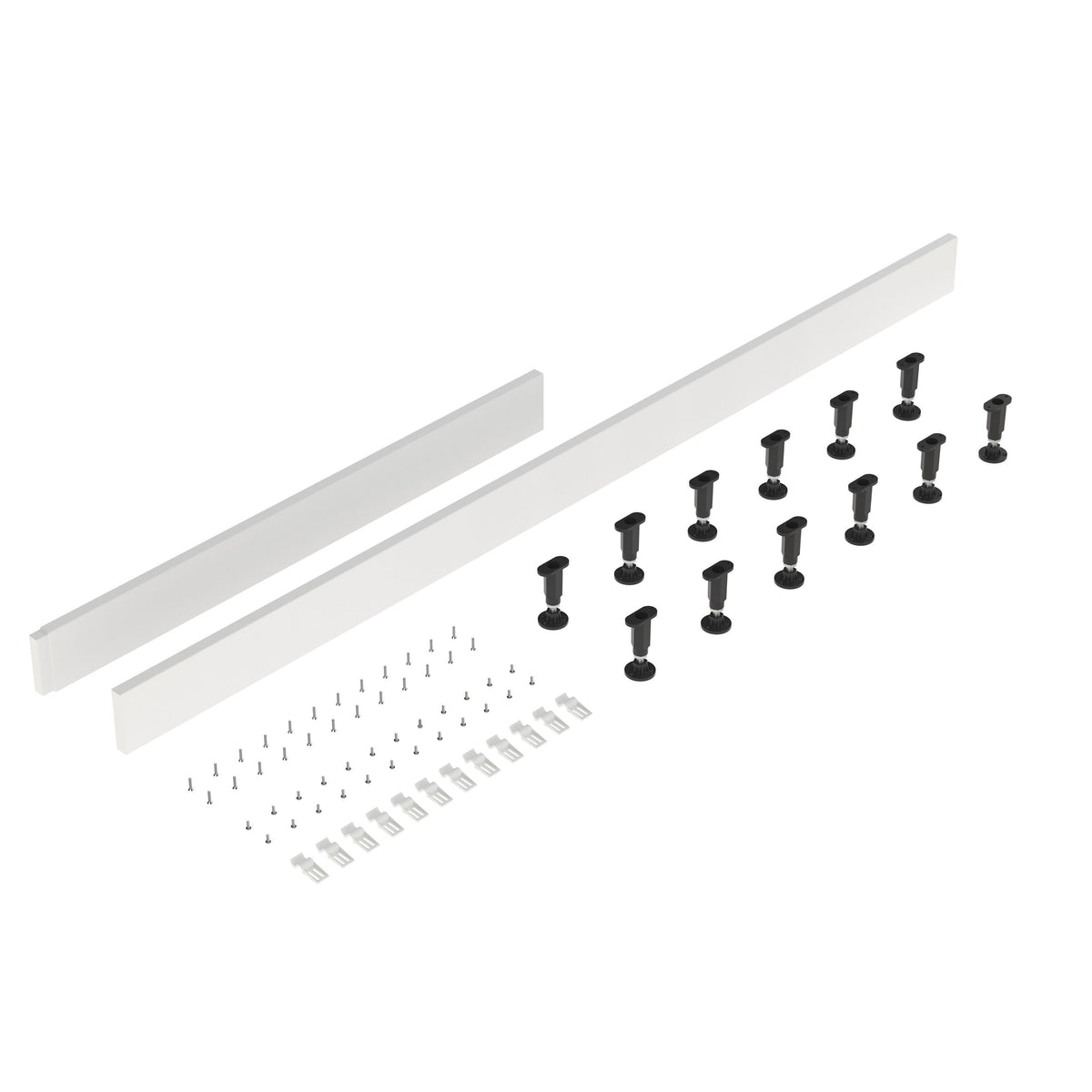 1700mm White Leg Set & Plinth Kit