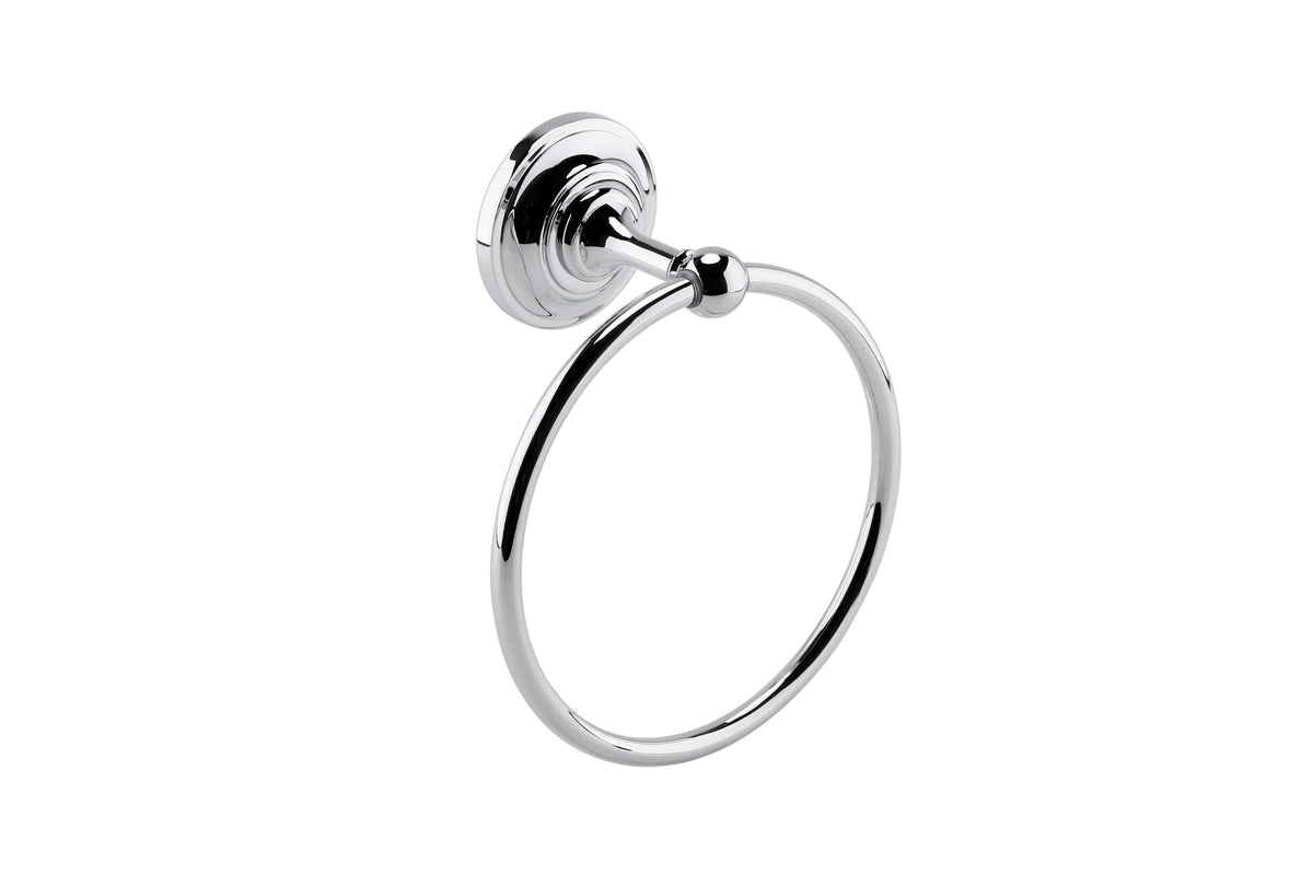 Modern Splash  Chrome Towel Ring