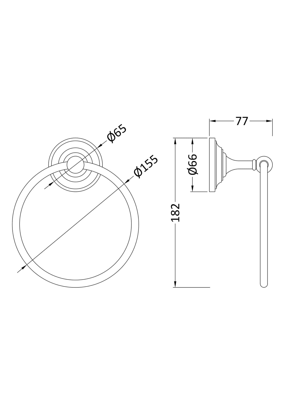Chrome Towel Ring