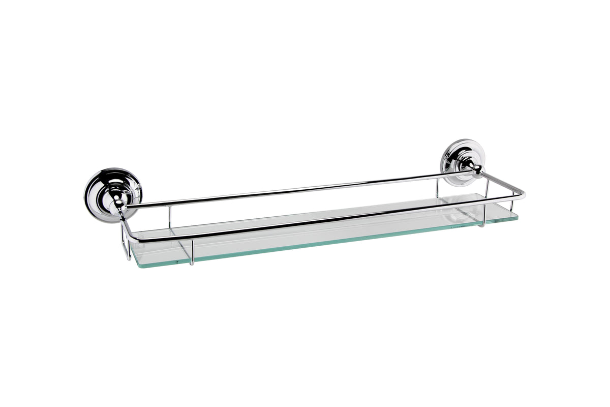 Chrome Gallery Glass Shelf