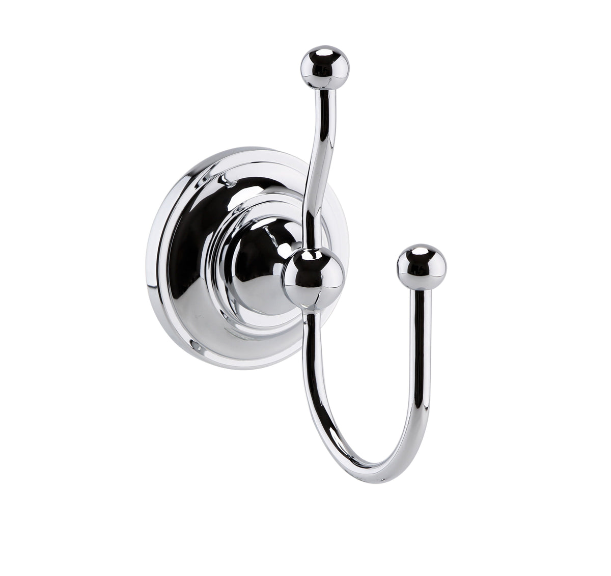 Modern Splash  Chrome Double Robe Hook