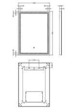 Lyra 500 x 700mm LED Mirror