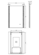 Castor 500 x 700mm Ambient Mirror