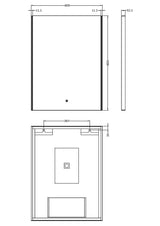 Cepheus 600 x 800mm Ambient Touch Sensor Mirror