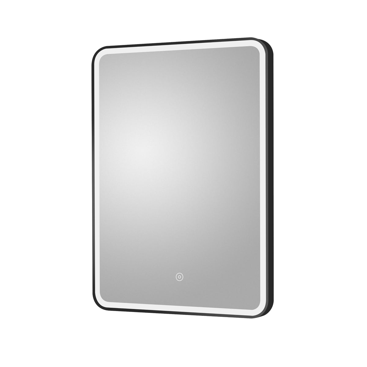 Modern Splash500 x 700mm Black Framed Mirror