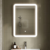 Modern Splash500 x 700mm Silver Framed Mirror
