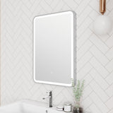 Modern Splash500 x 700mm Silver Framed Mirror