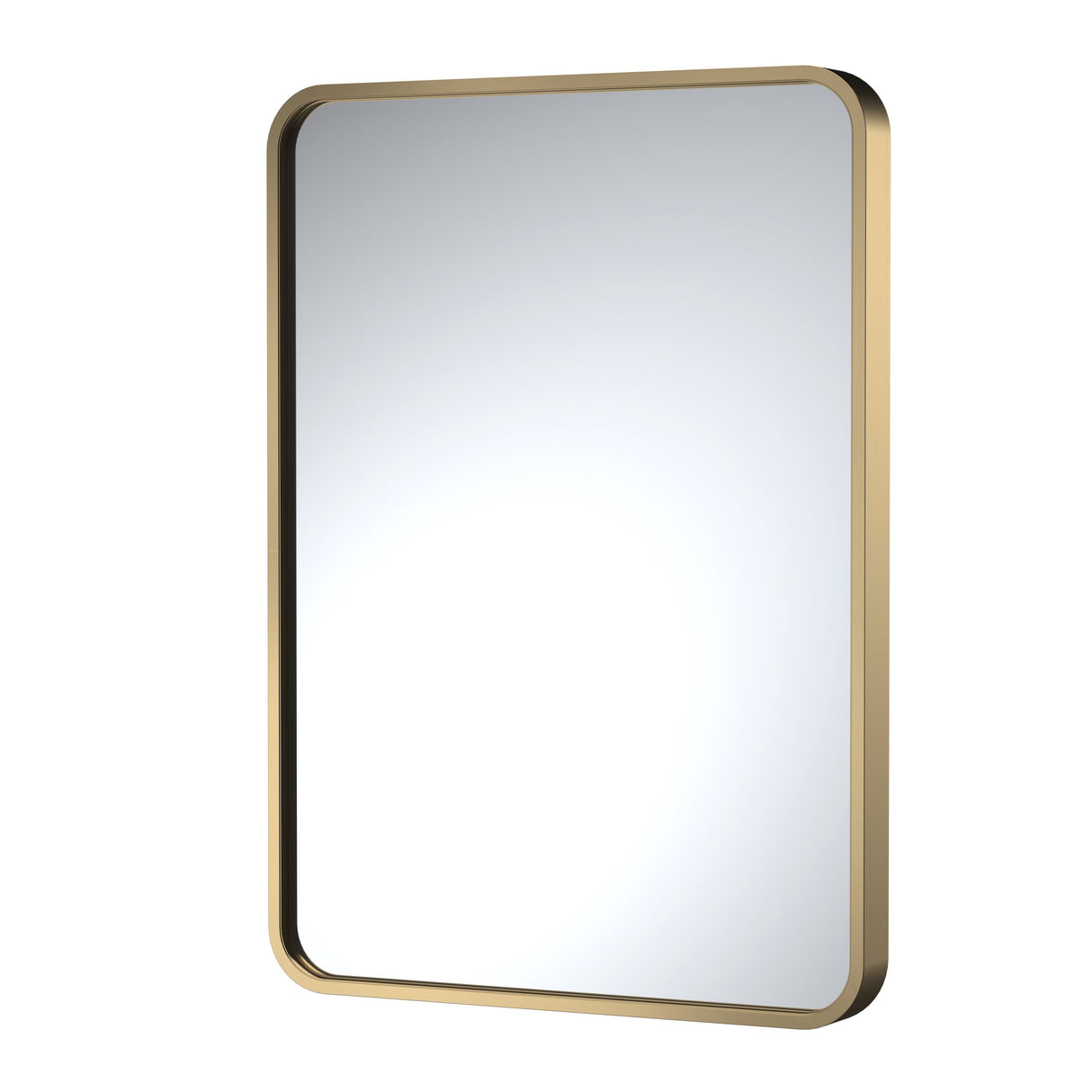 Modern Splash choice 500 x 700mm Brushed Brass Frame Recessed Mirror
