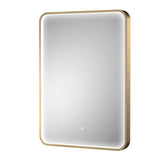 Pictor 500 x 700mm Brushed Brass Inset Frame LED Mirror