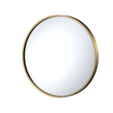 Modern Splash choice 600 x 600mm Brushed Brass Frame Recessed Mirror
