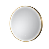 Mensa 600 x 600mm Brushed Brass Inset Frame LED Mirror