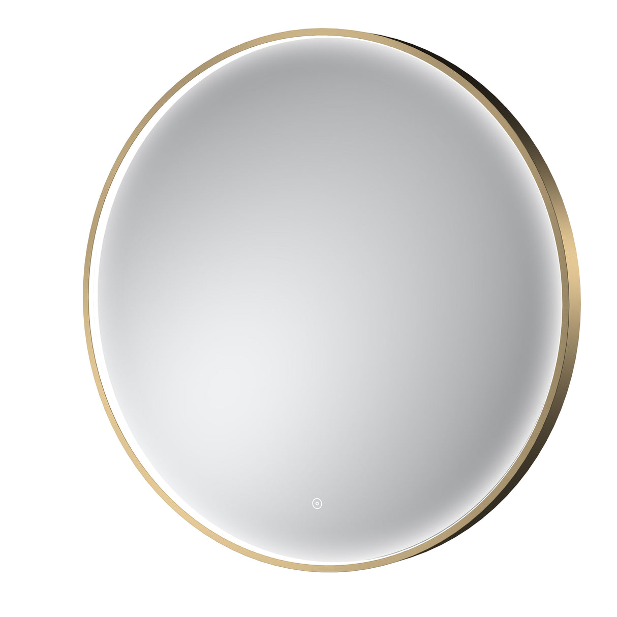 Mensa 800 x 800mm Brushed Brass Inset Frame LED Mirror