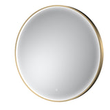 Mensa 800 x 800mm Brushed Brass Inset Frame LED Mirror