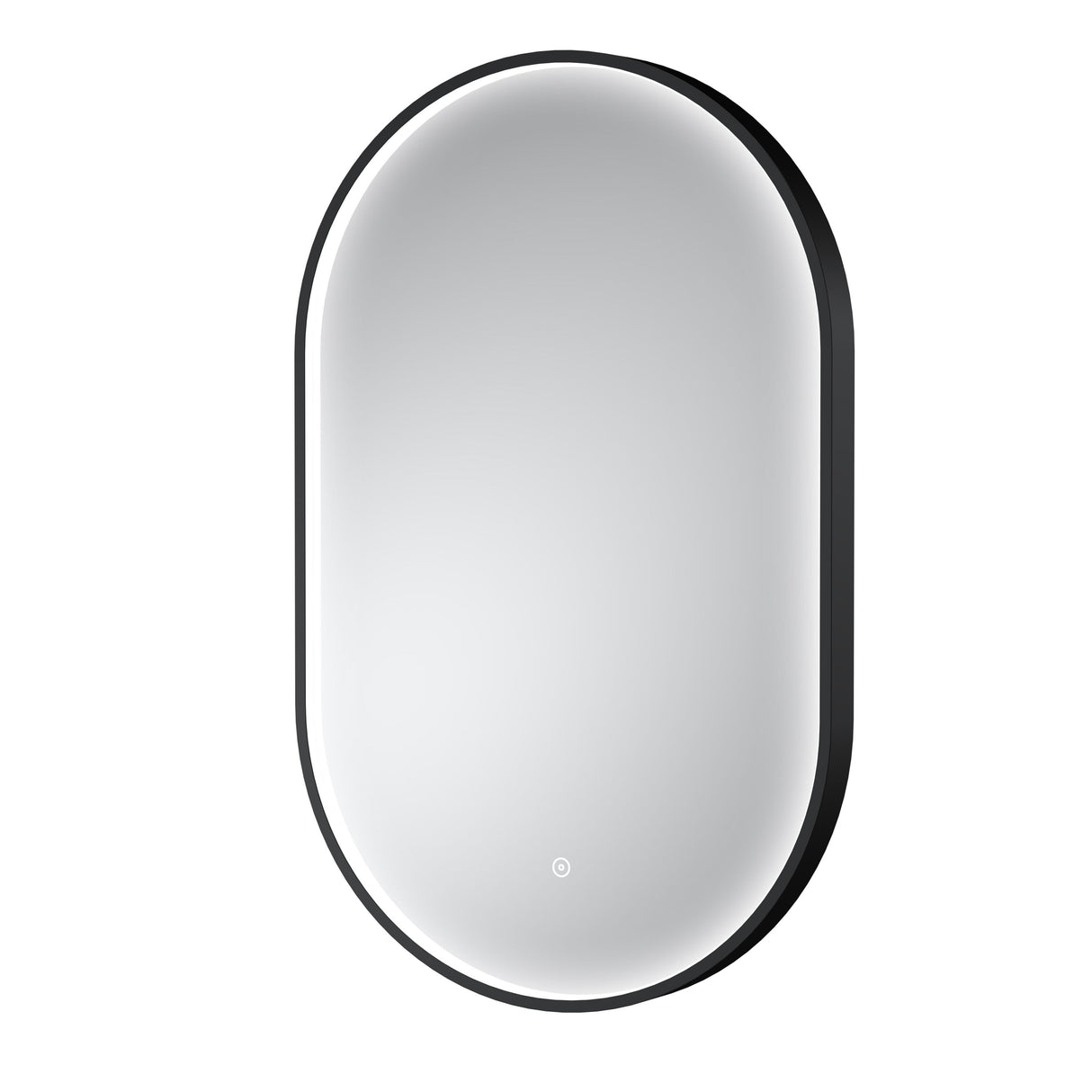 Columba 500 x 800mm Black Inset Frame LED Mirror