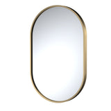 Modern Splash choice 500 x 800mm Brushed Brass Frame Recessed Mirror