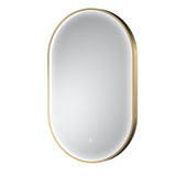 Columba 500 x 800mm Brushed Brass Inset Frame LED Mirror